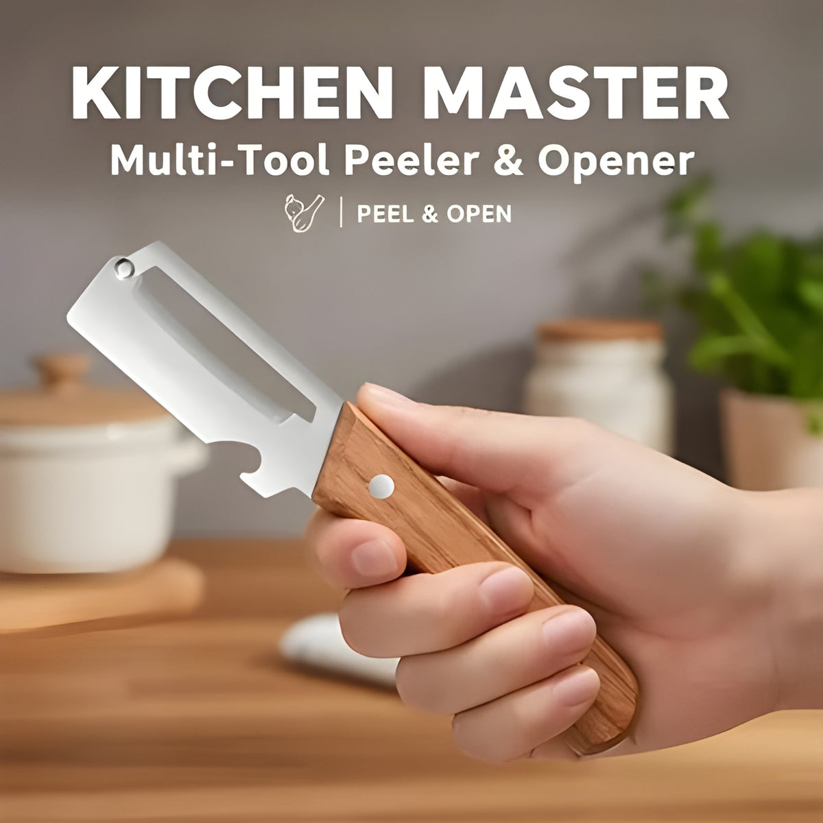 3-in-1 Multi-Functional Vegetable Peeler & Bottle Opener