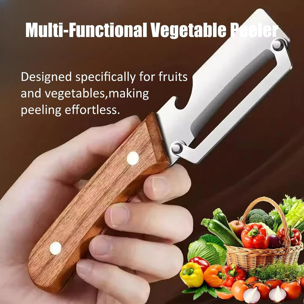 3-in-1 Multi-Functional Vegetable Peeler & Bottle Opener
