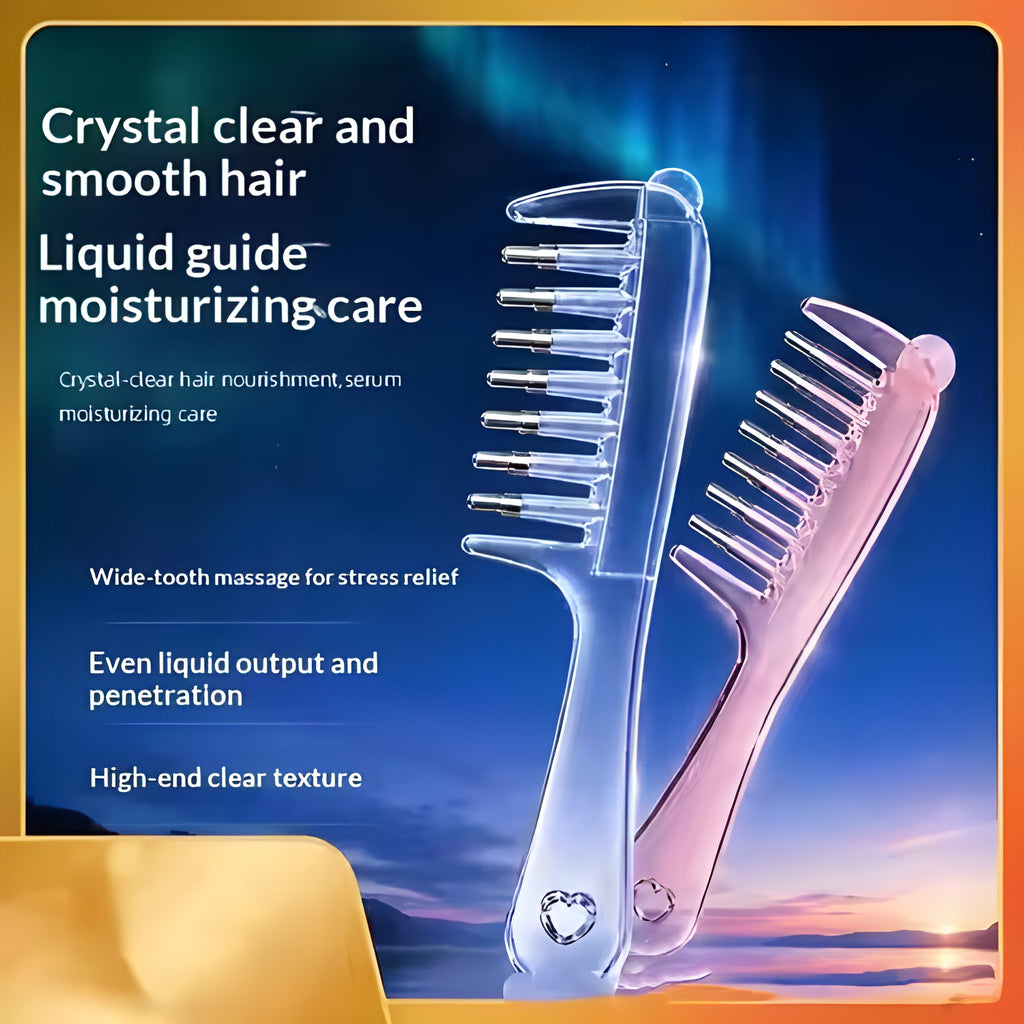 2-in-1 Scalp Massage & Relaxing Applicator Comb with Rolling Balls