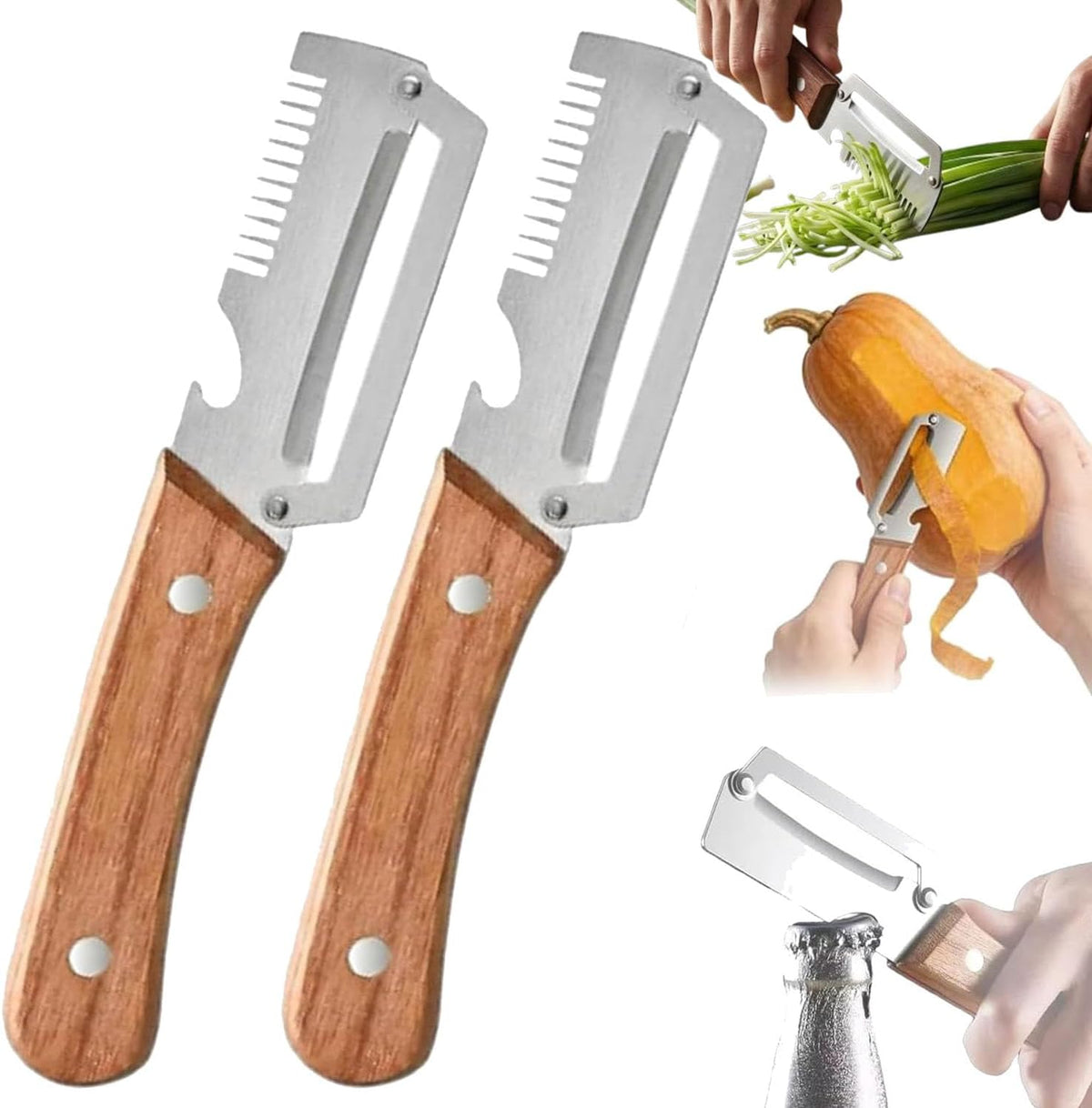 3-in-1 Multi-Functional Vegetable Peeler & Bottle Opener