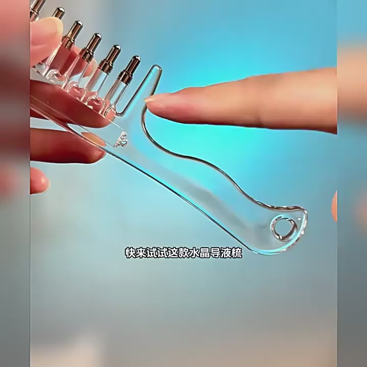 2-in-1 Scalp Massage & Relaxing Applicator Comb with Rolling Balls